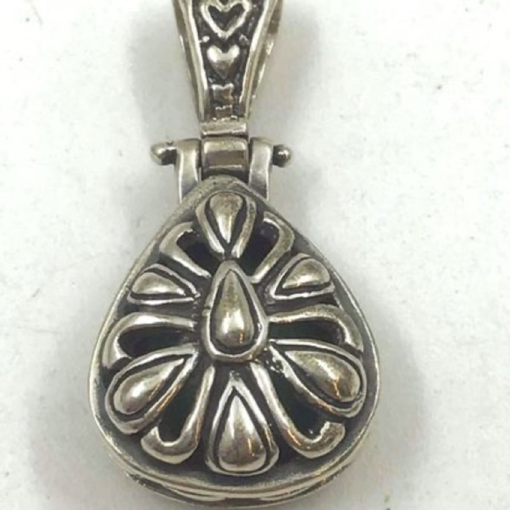 Reversible Mexico Sterling Malachite .75" Pendant 8.71g